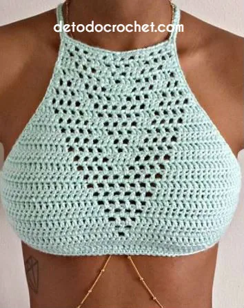 patrones top crochet