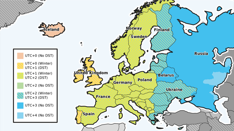 time zone for italy