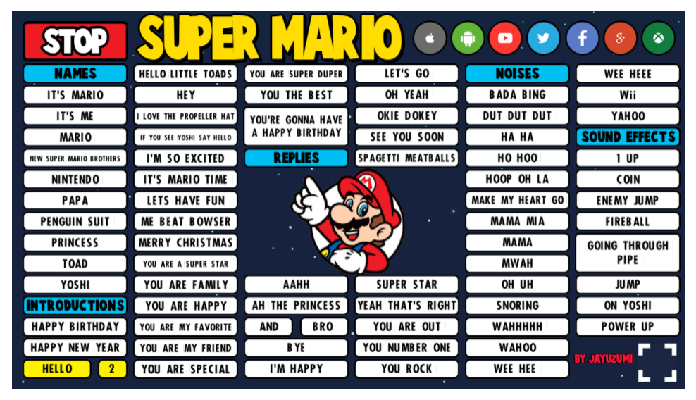 mario 64 soundboard