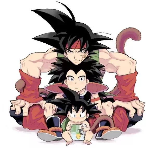 goku meets bardock