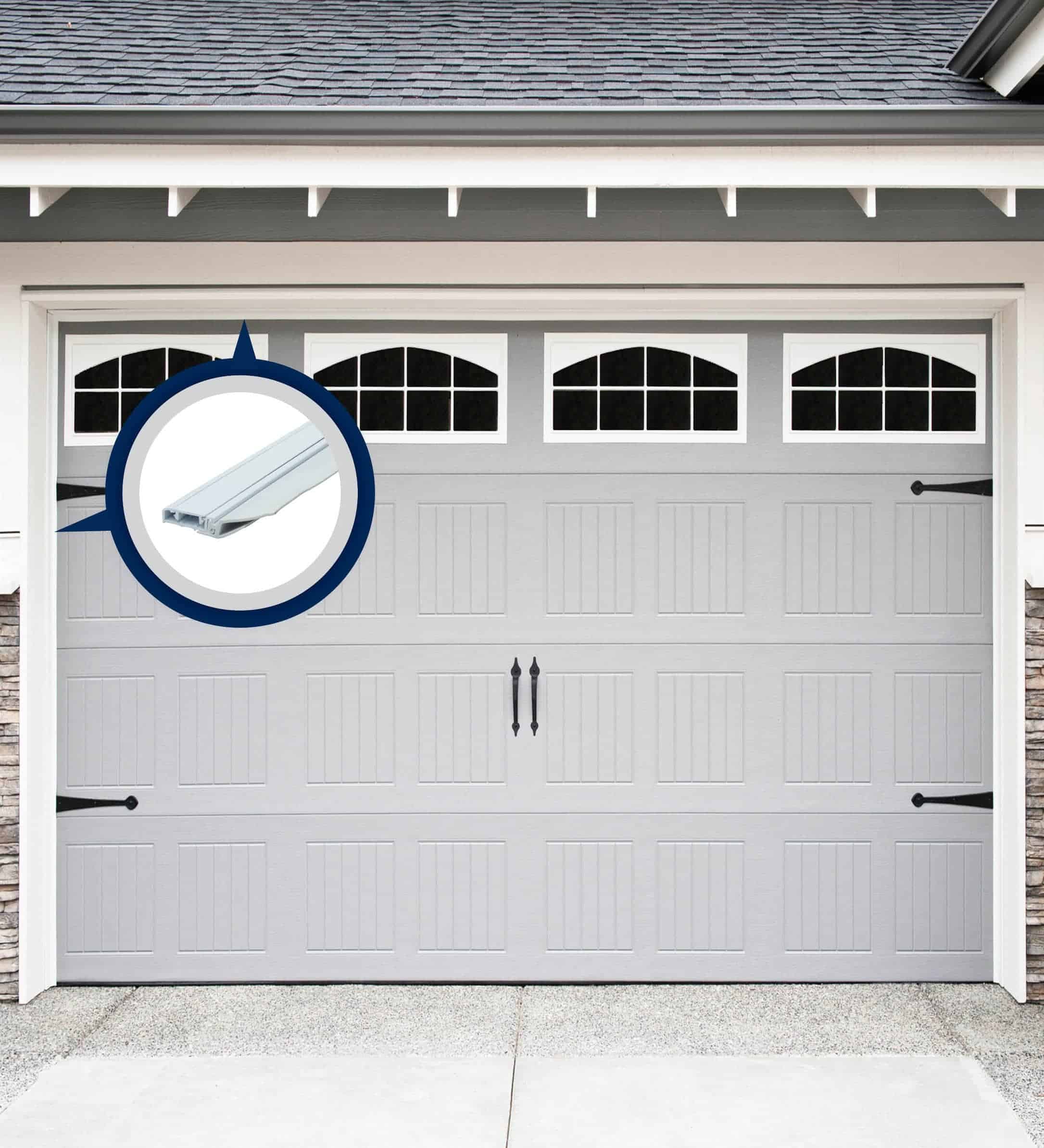 installing garage door seal top and sides