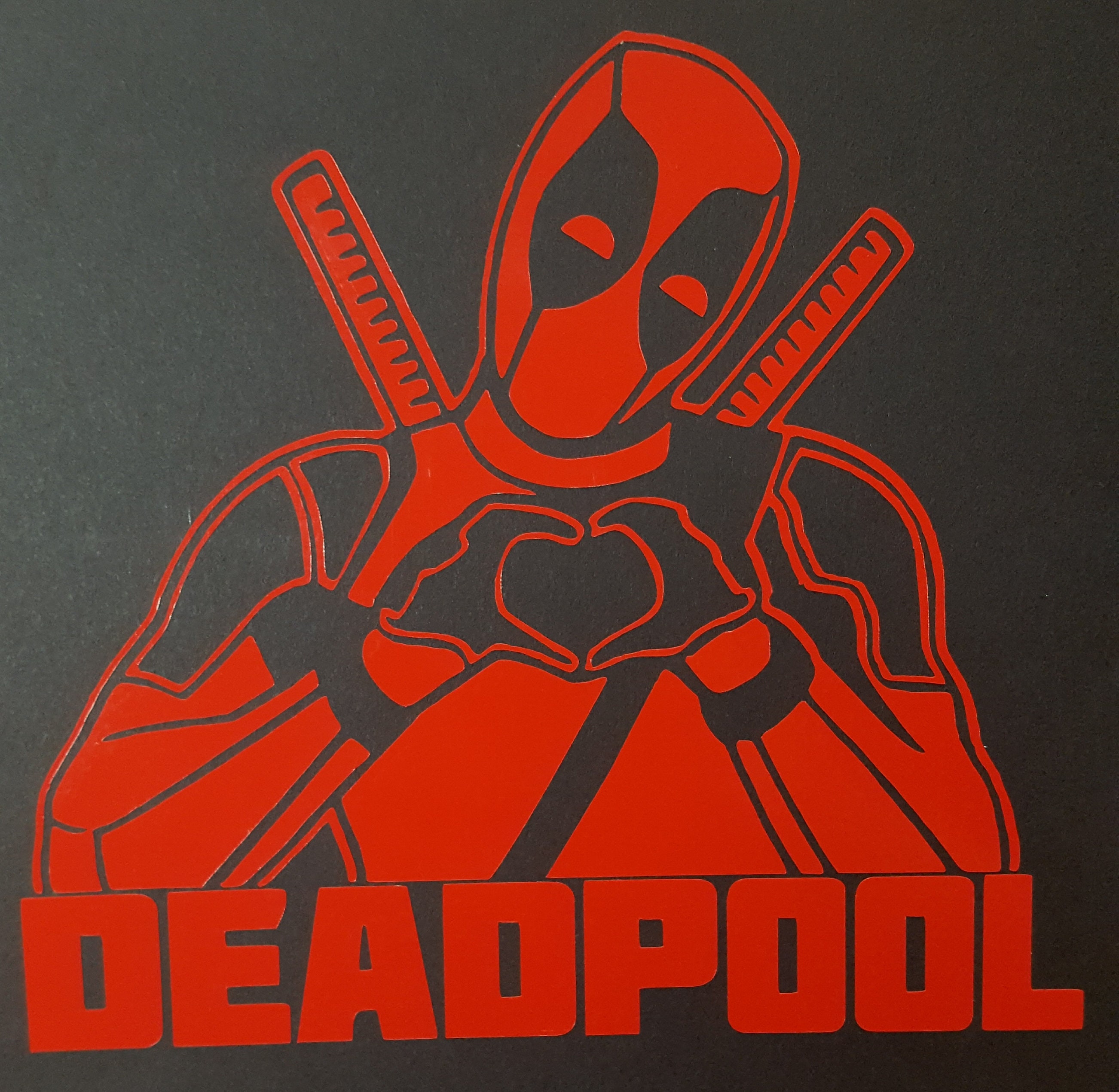 deadpool car decal