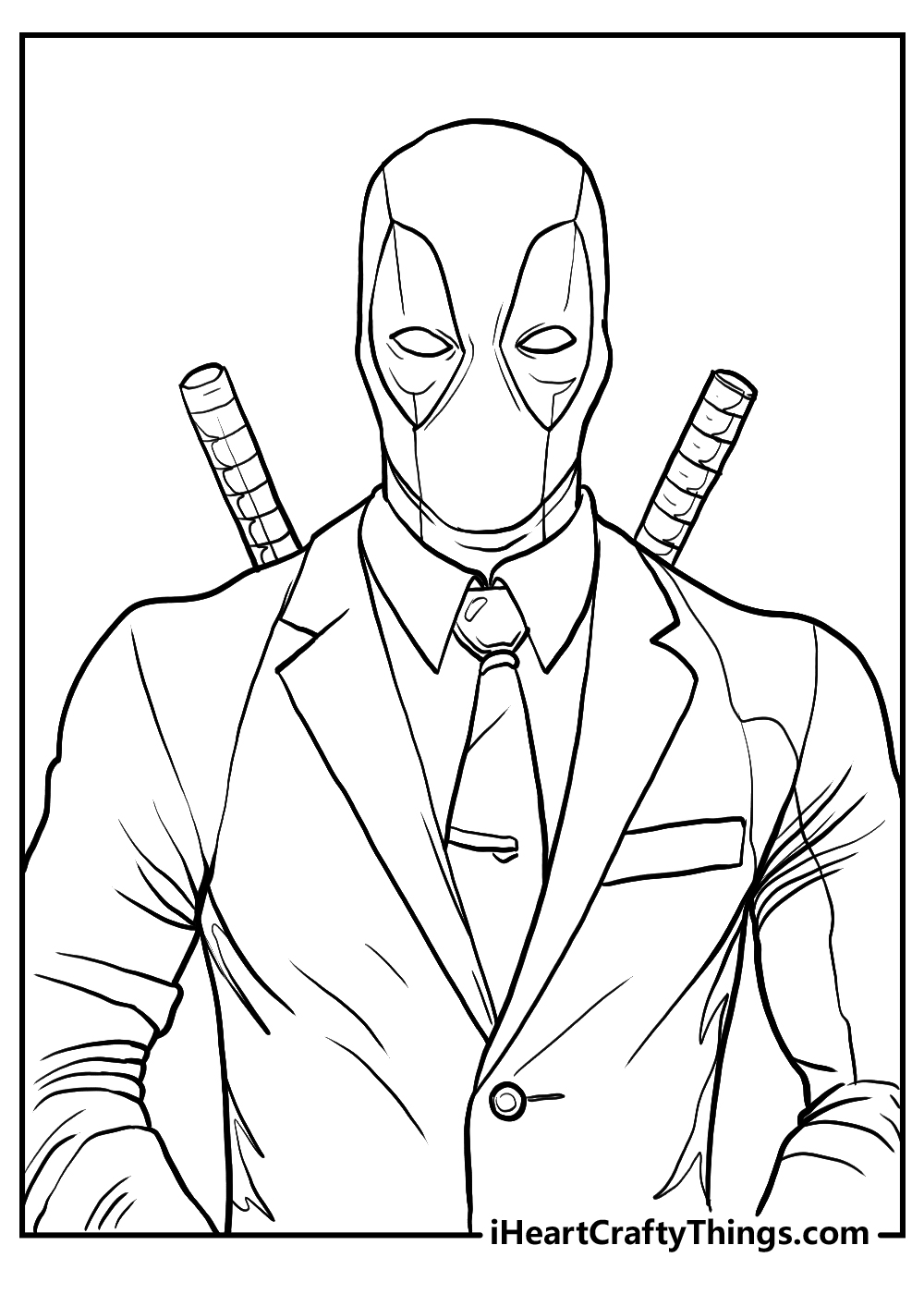 deadpool coloring