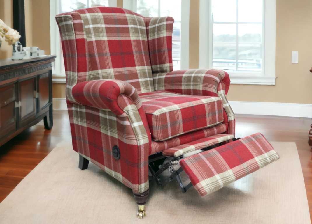 reclining wingback armchair