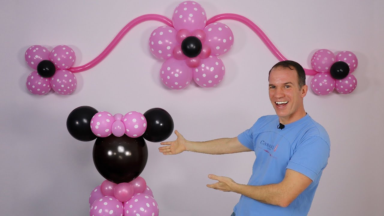 decoracion con globos minnie