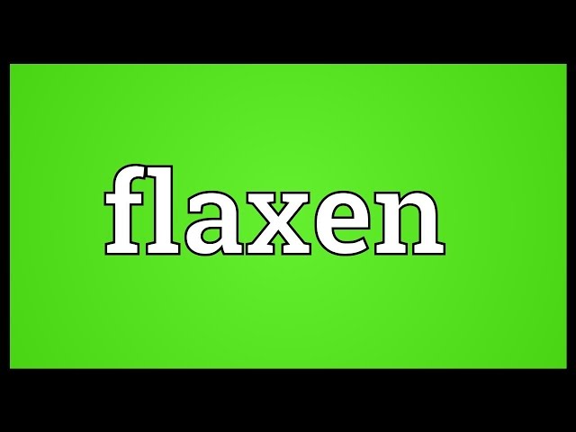 define flaxen