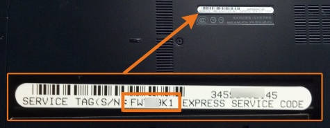 dell serial number