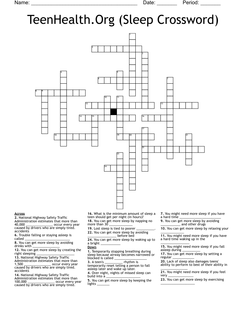 deprivation crossword clue