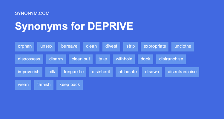 deprived synonyms