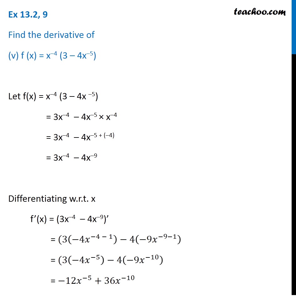 derivative x/4