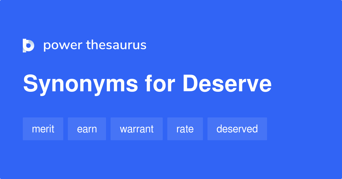 deserve synonym