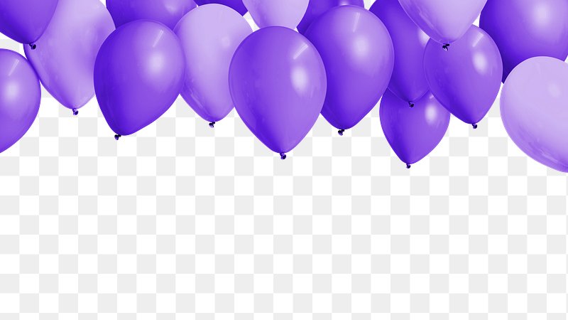 purple balloons png