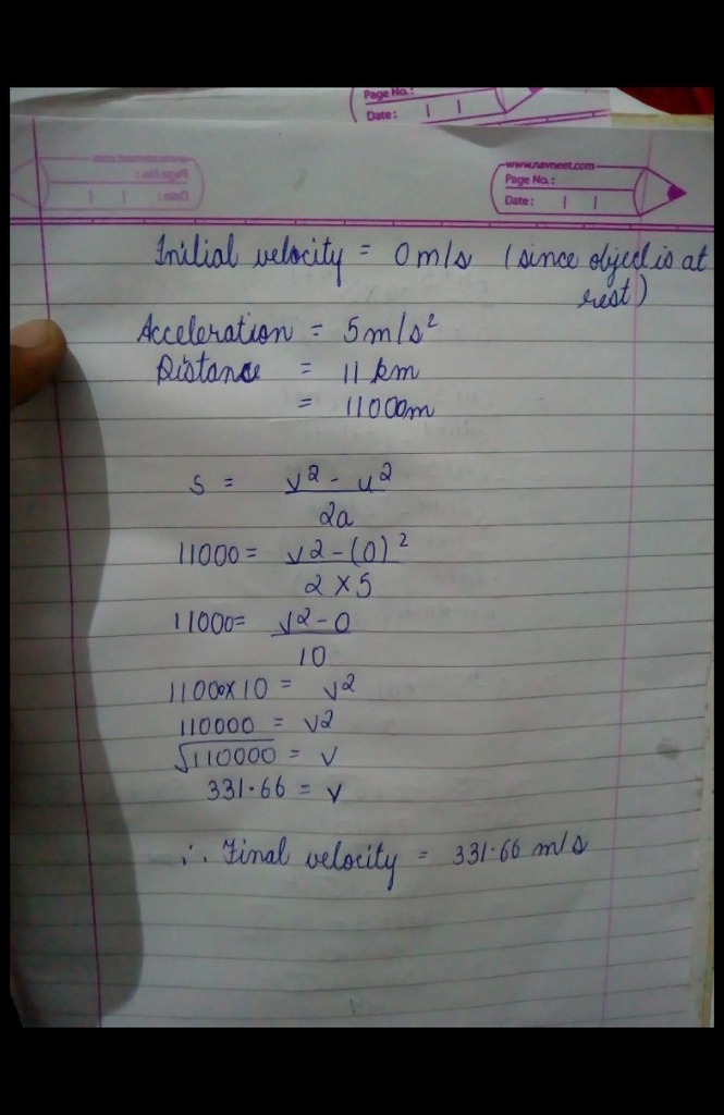 a train starting from rest moves with a uniform acceleration