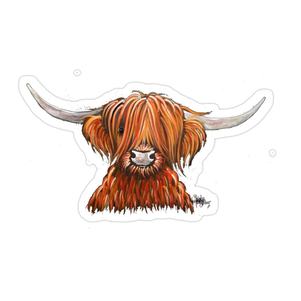 highland cow stickers