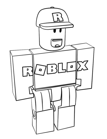 dibujo de roblox para colorear