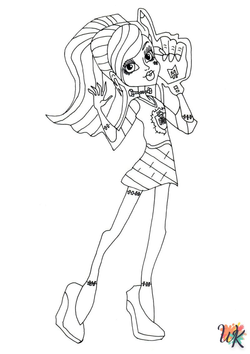 dibujo para colorear monster high