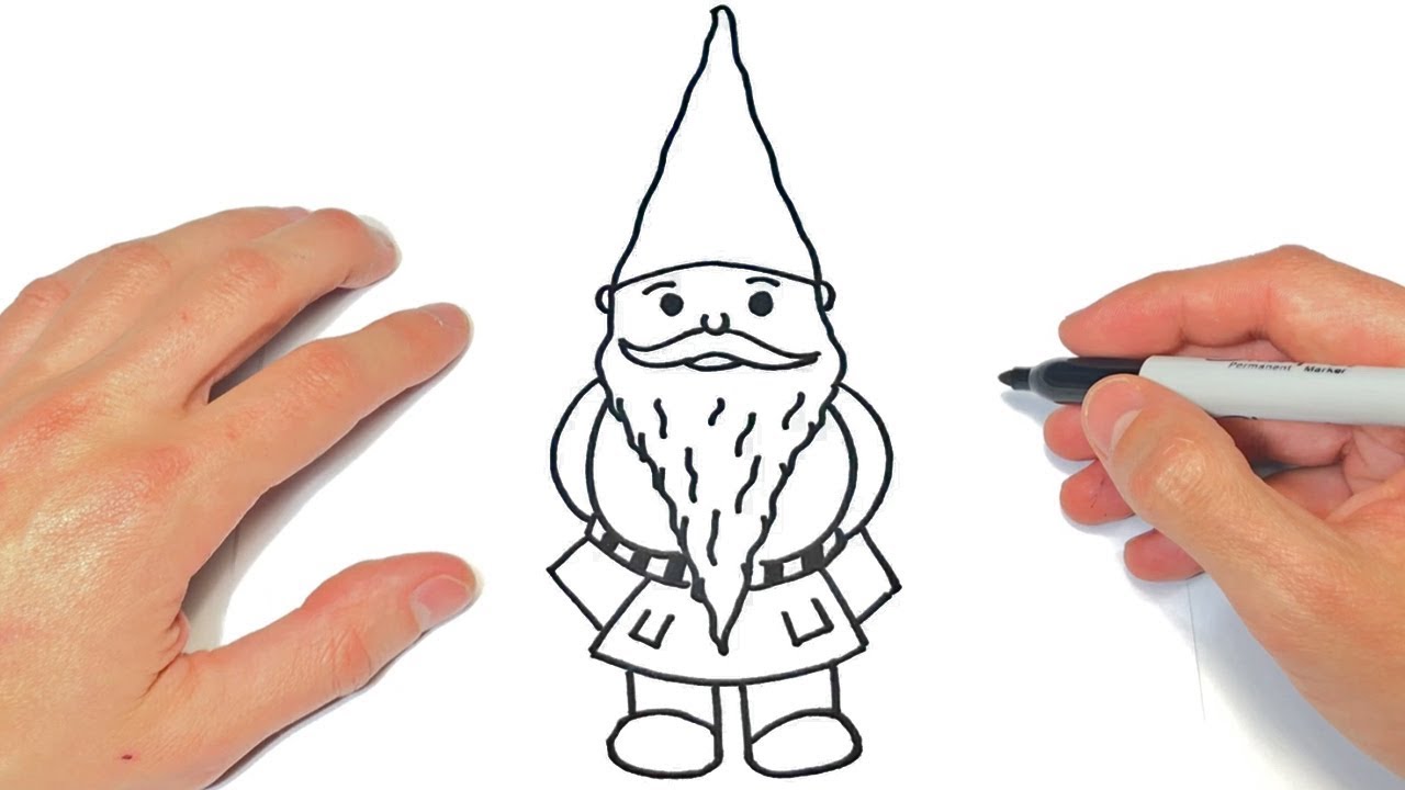 dibujos de gnomos fáciles