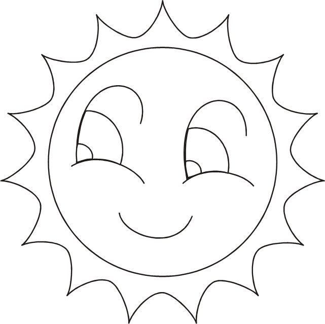 dibujos para colorear de un sol