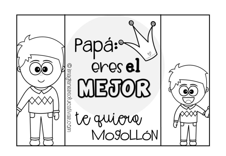 dibujos para imprimir dia del padre