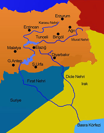 dicle nehri nerede doğar nereye dökülür