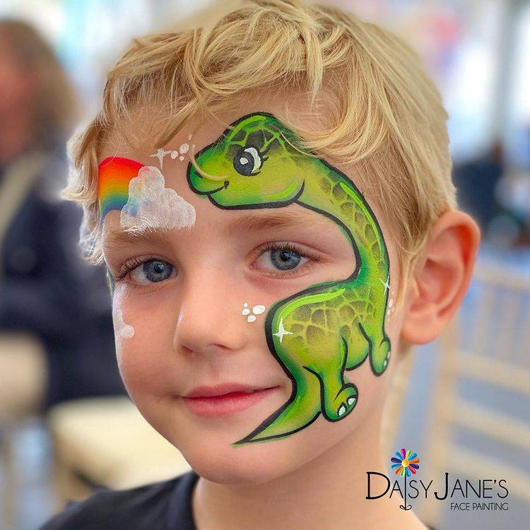 dino face paint