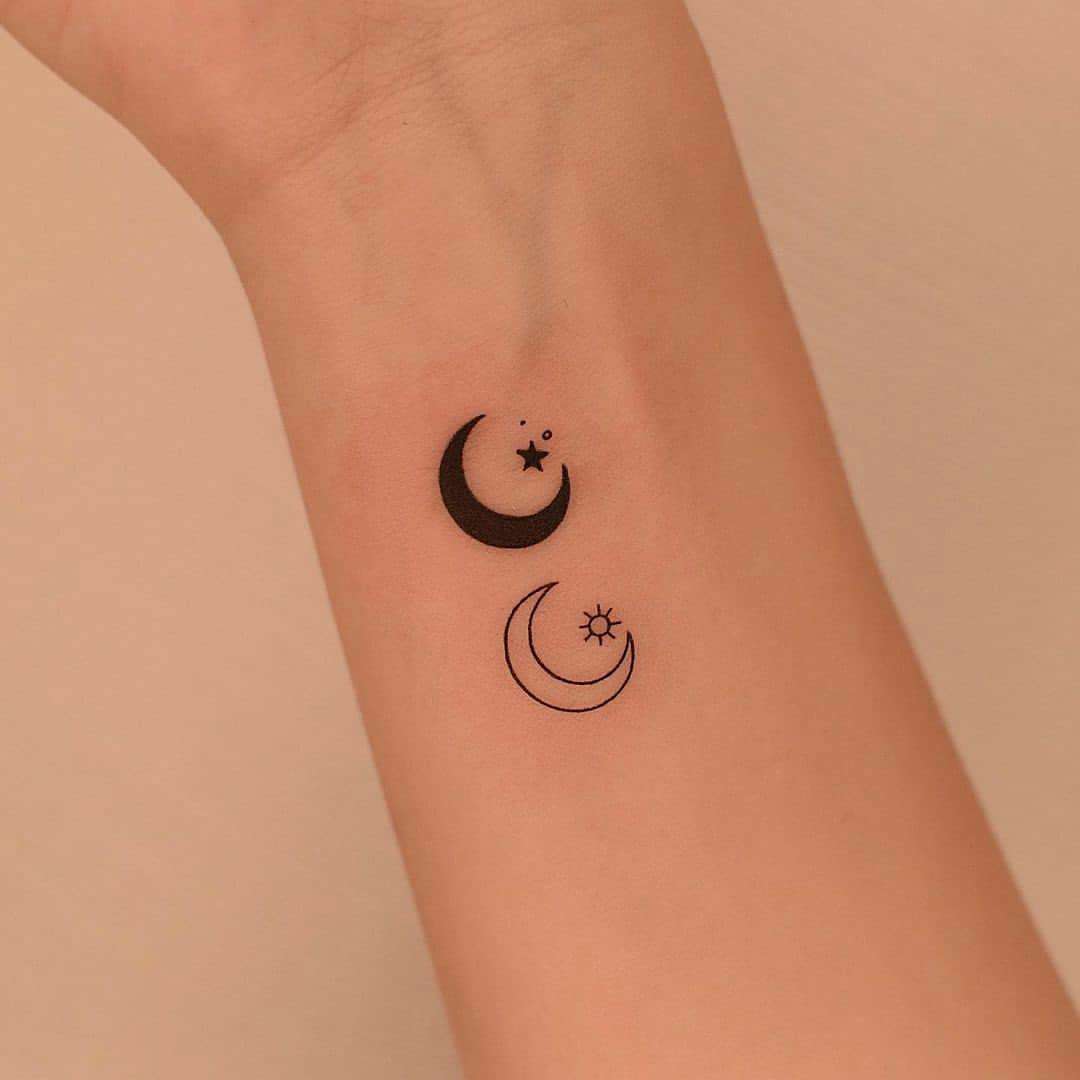 diseño luna tattoo