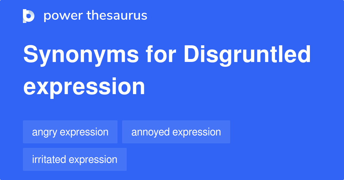 disgruntled thesaurus