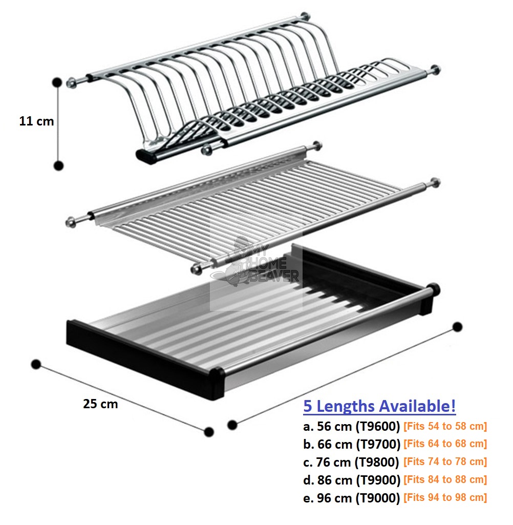 dish rack cabinet size