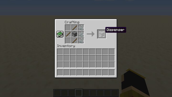 dispenser recipe minecraft