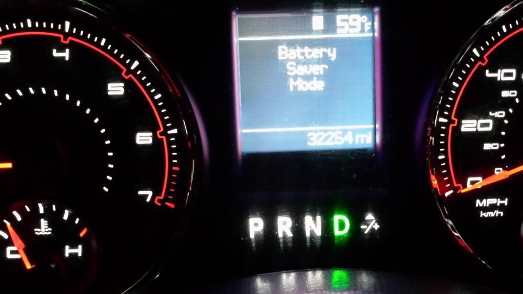 dodge journey battery saver mode