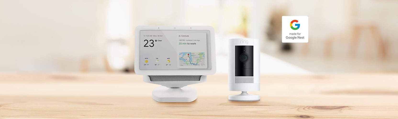 does ring work with google home hub