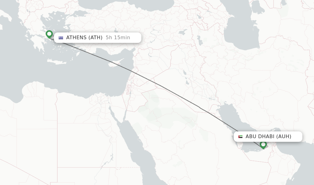 doha to athens flight time