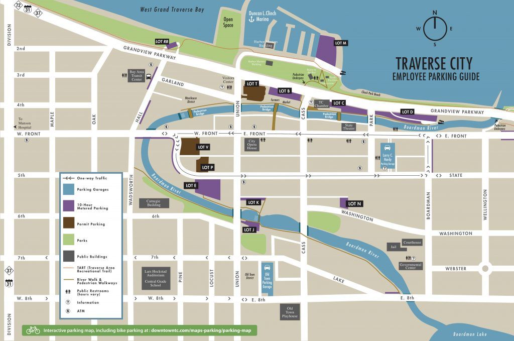 downtown traverse city map