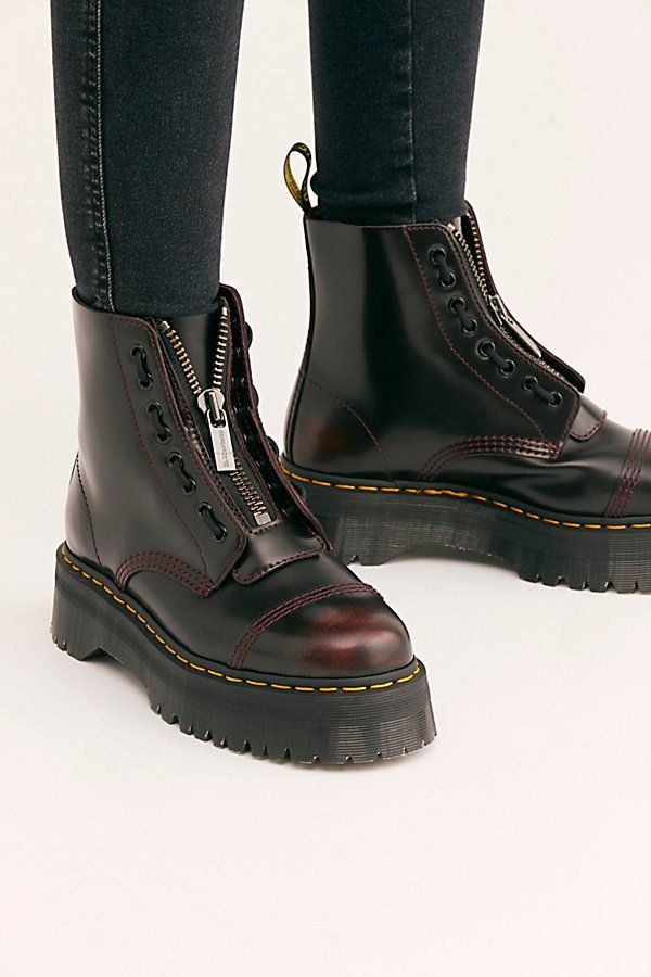 dr martens zip up boots