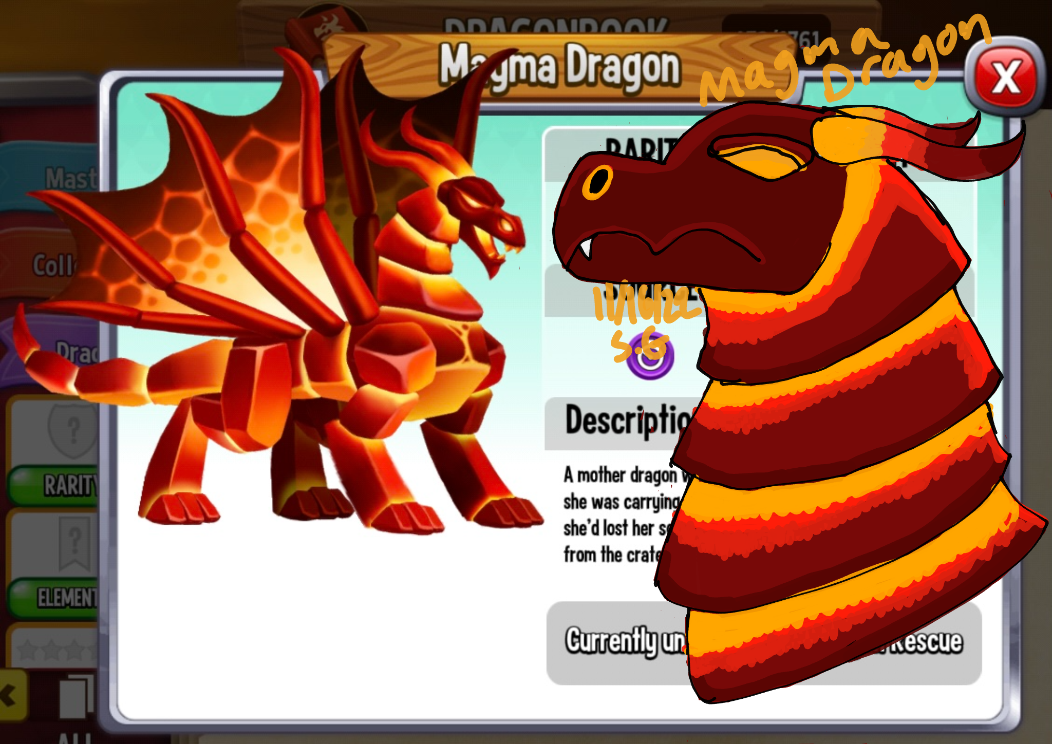 dragon city magma dragon