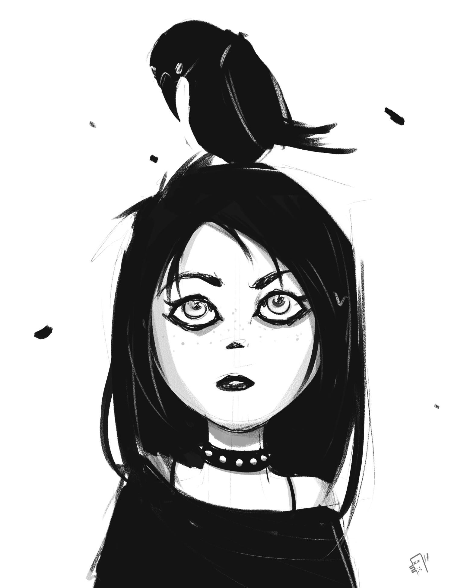 drawing goth