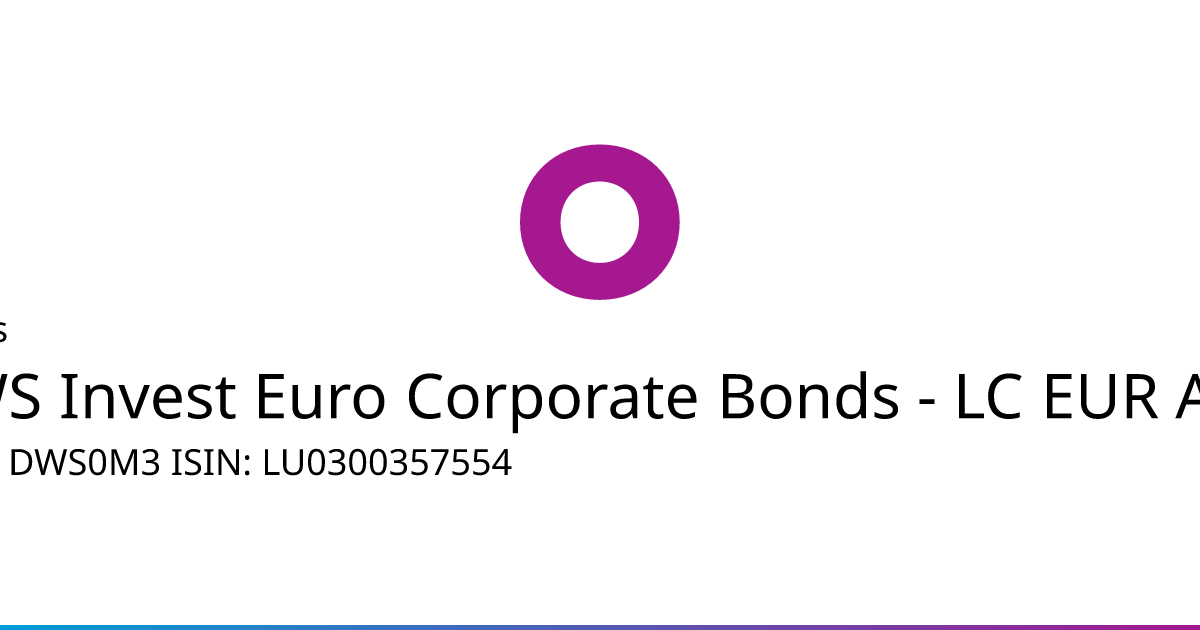 dws invest euro corporate bonds