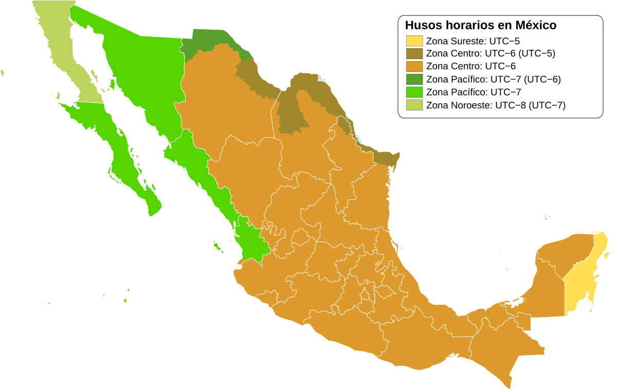 décalage horaire avec mexico