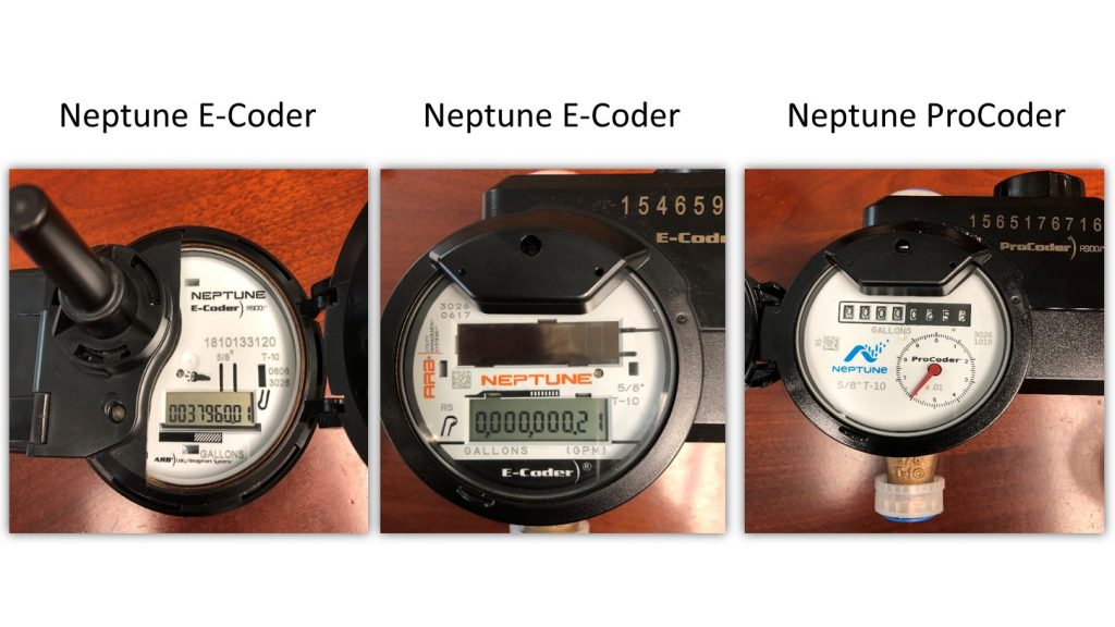 read neptune water meter