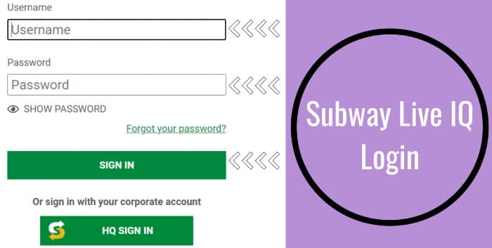 subway the feed login