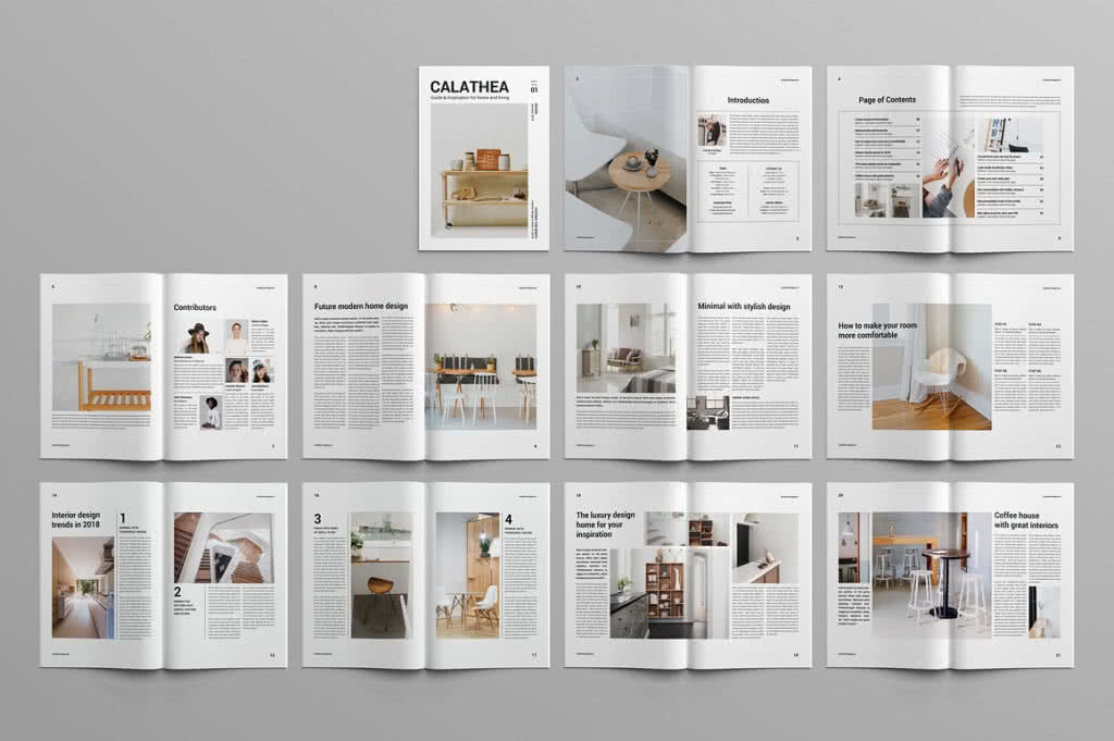 indesign layout inspiration