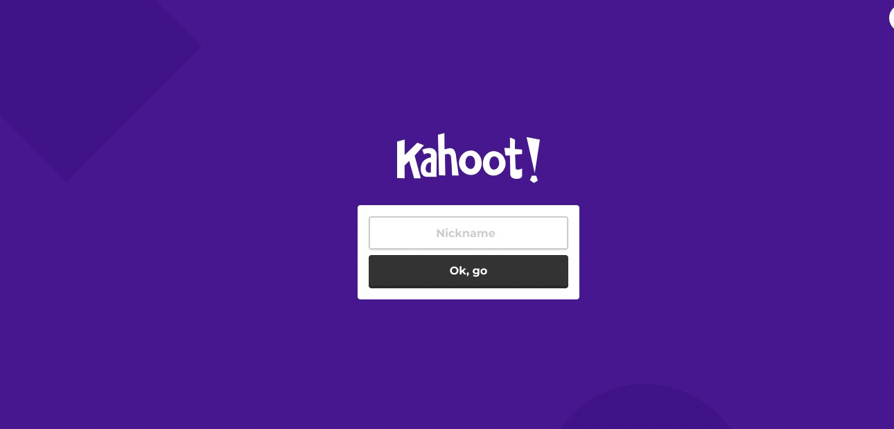 kahoot it login