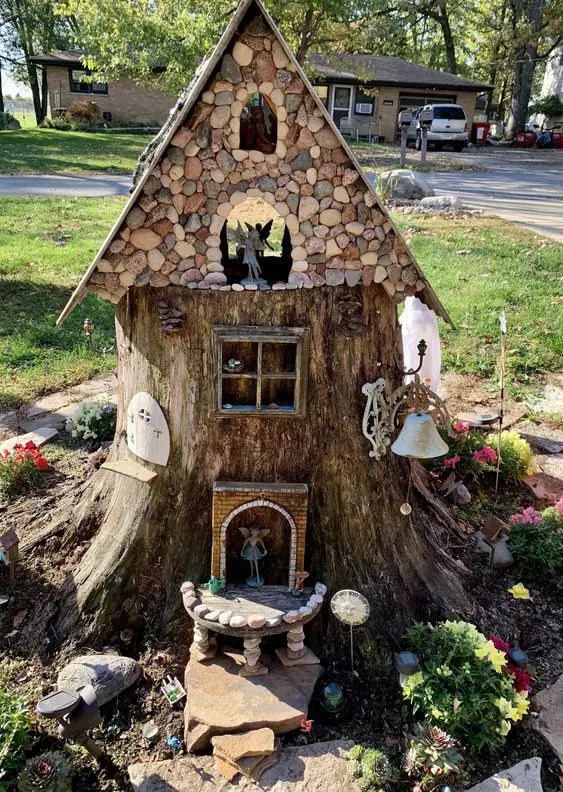 tree stump ideas pinterest