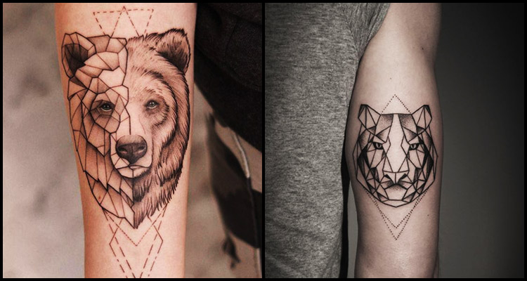 geometric animal tattoos