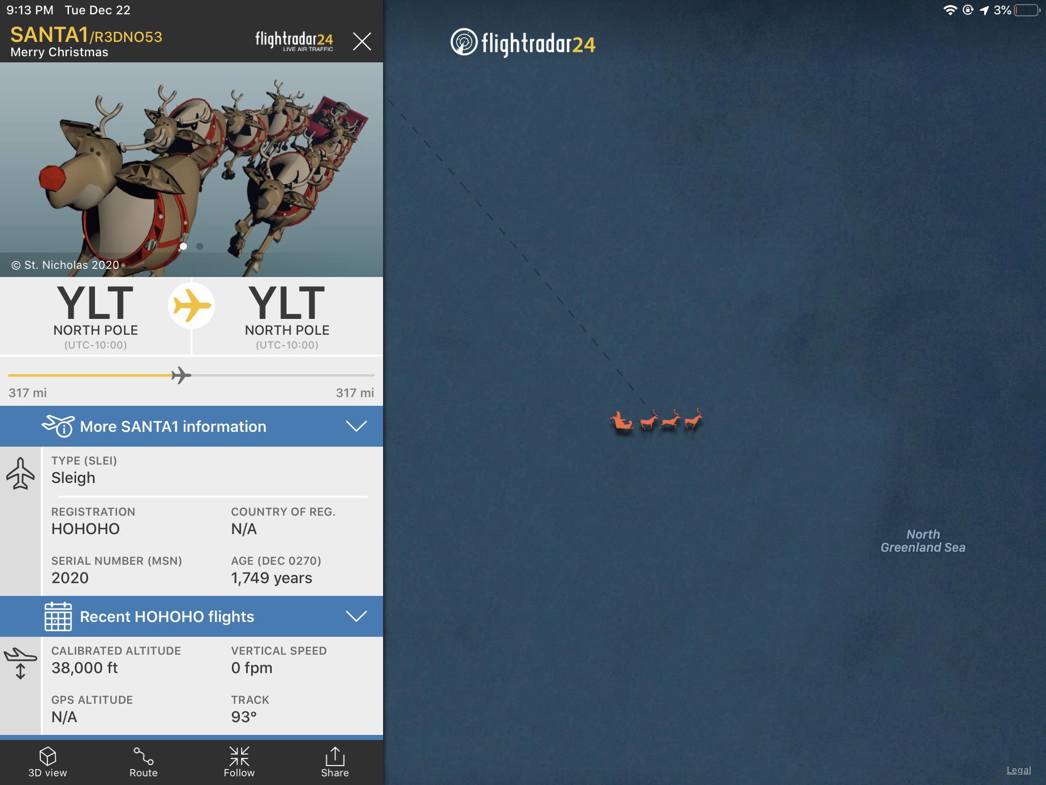 flightradar24 santa