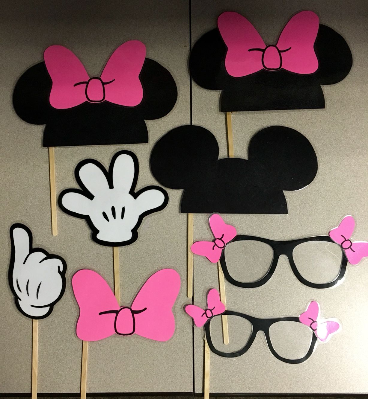 minnie mouse party props