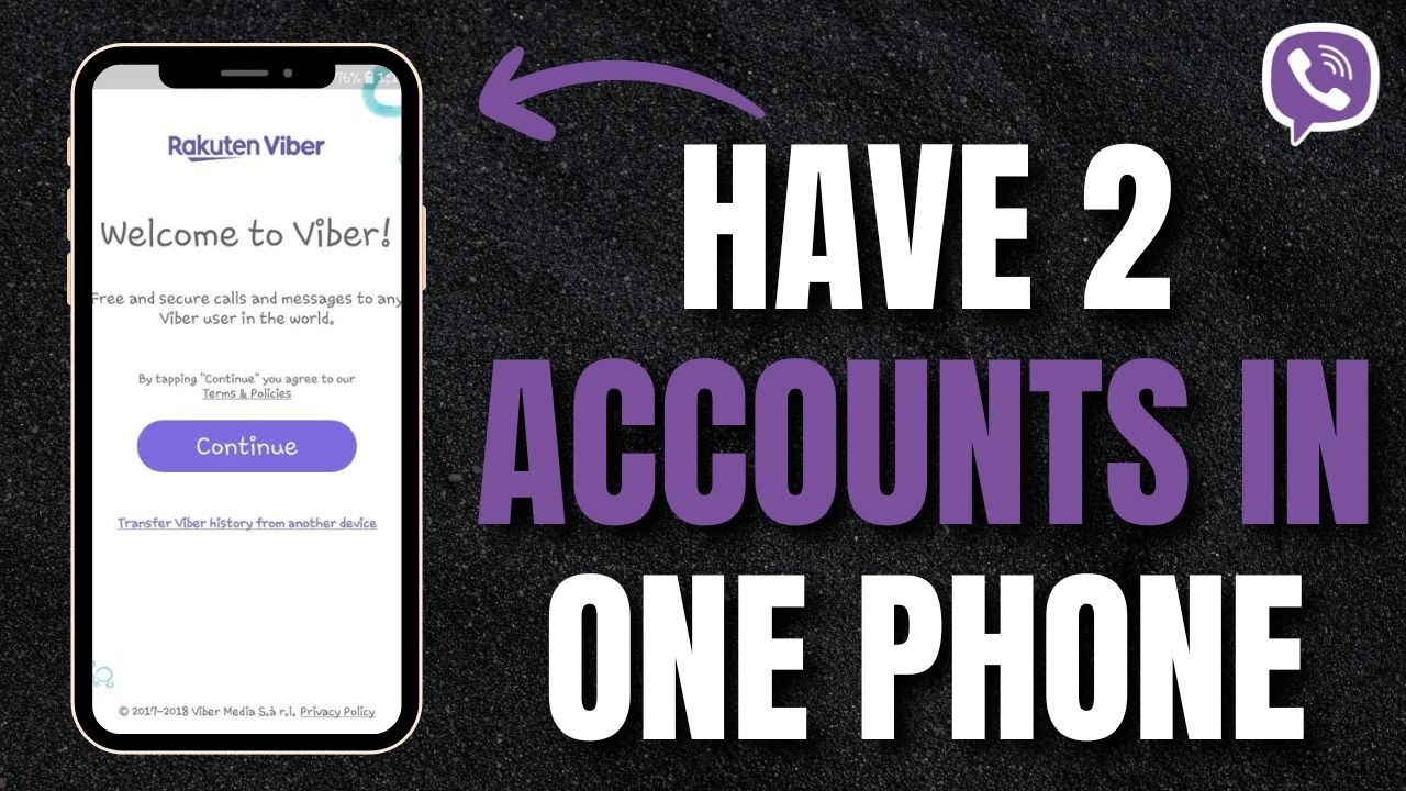 two viber accounts on dual sim iphone