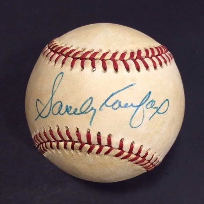 sandy koufax signed ball