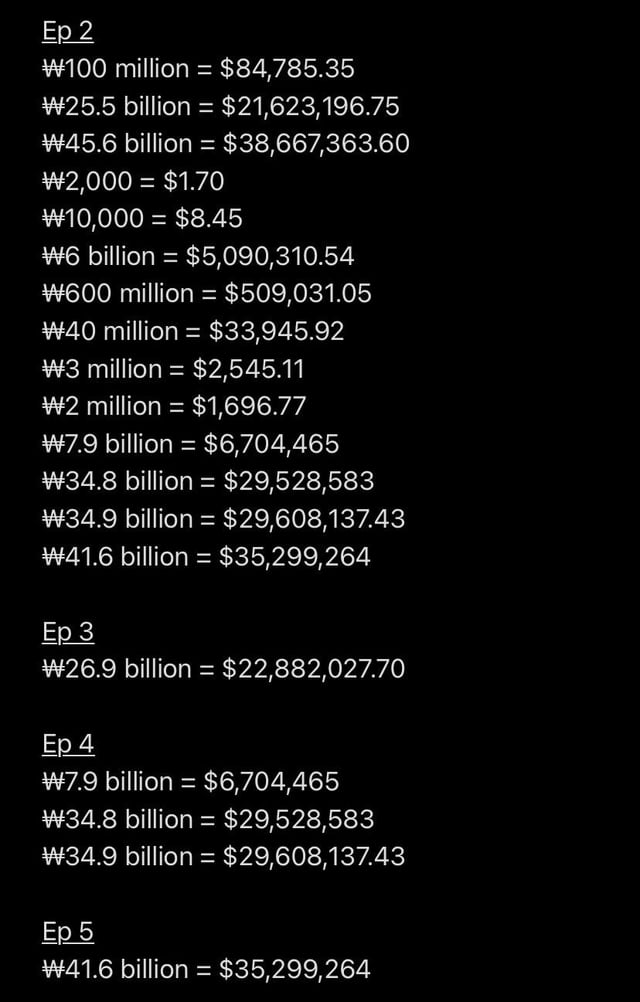 45.6 billion won to usd