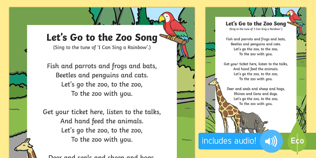 zoo songs for preschoolers